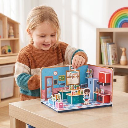 3D DIY Playroom Building Kit – Educational Puzzle & Craft Set