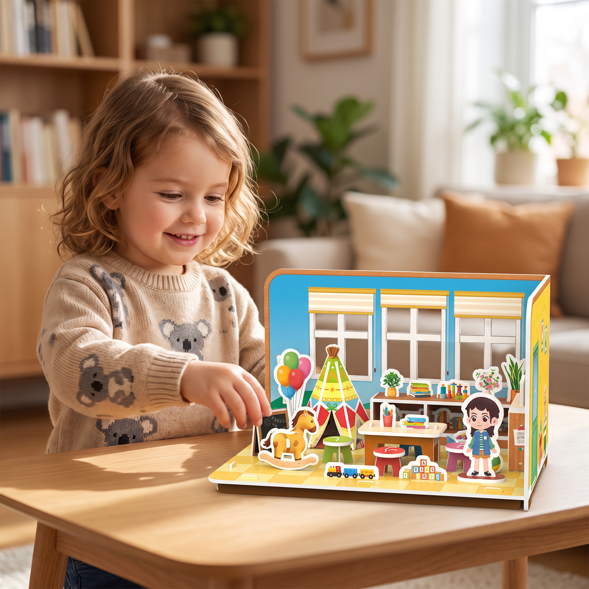 3D DIY Playroom Building Kit – Educational Puzzle & Craft Set