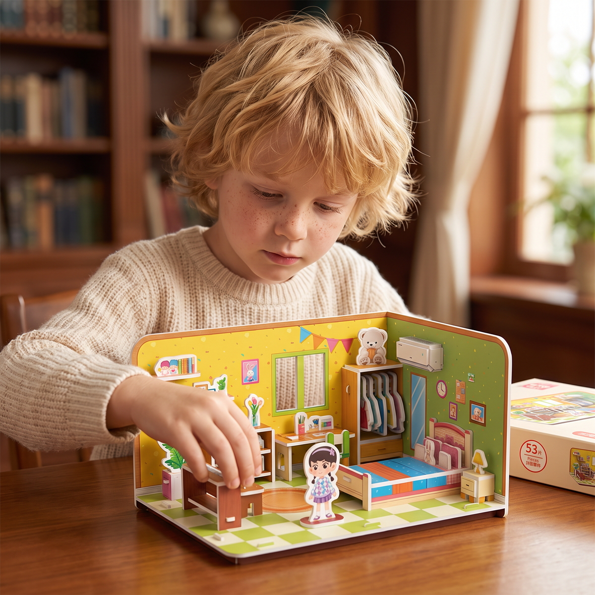 3D DIY Playroom Building Kit – Educational Puzzle & Craft Set