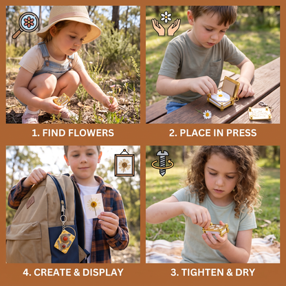 Mini Metal Flower Press Kit for DIY Dried Flower Crafts