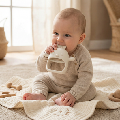 Baby Chick Silicone Teether – Gentle Food-Grade Soothing Toy