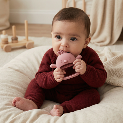 Baby Chick Silicone Teether – Gentle Food-Grade Soothing Toy