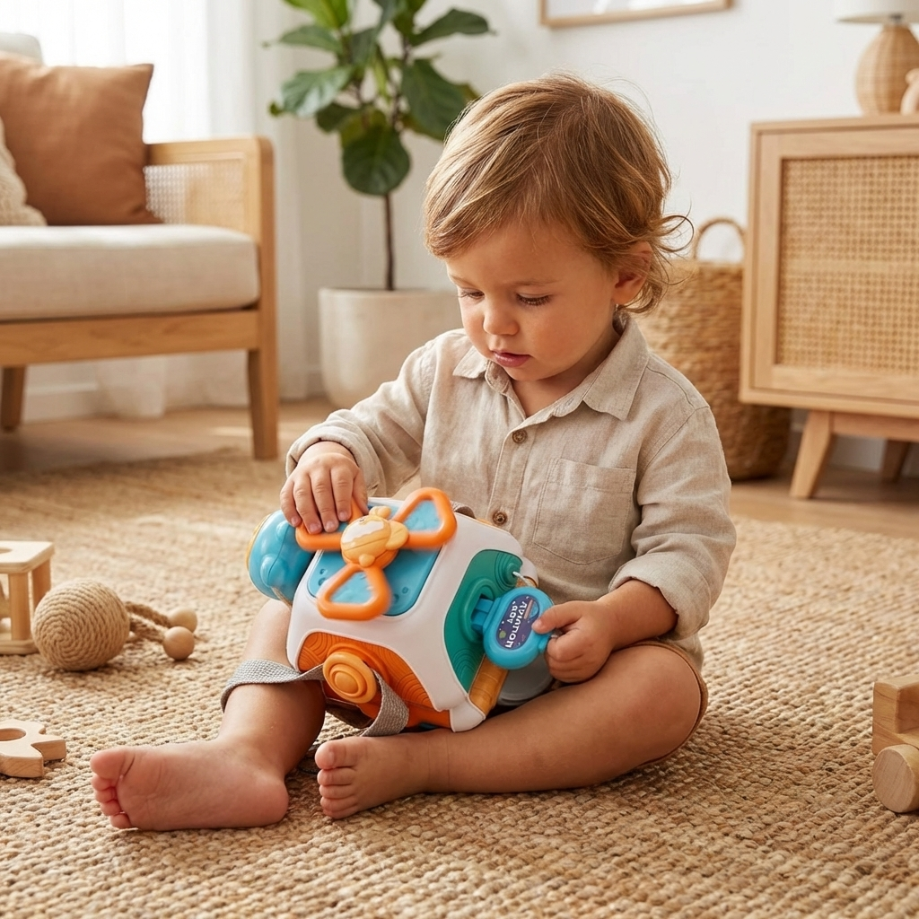 Montessori 22-in-1 Activity Cube for Toddlers – Motor Skills & Exploration Toy