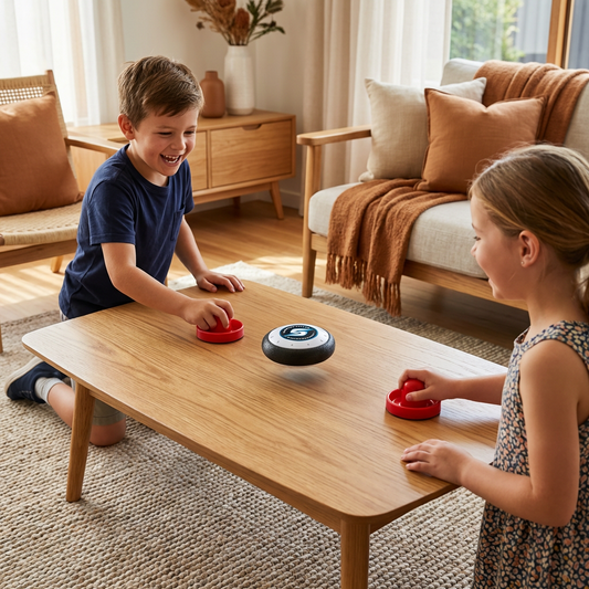 Mini Air Hockey Table Game for Kids – Reaction Game with Pucks