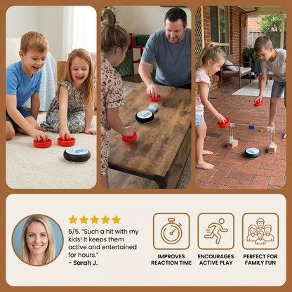 Mini Air Hockey Table Game for Kids – Reaction Game with Pucks