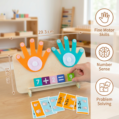 Montessori Number Learning Toy – Wooden Finger Tracing Board for Kids