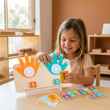Montessori Number Learning Toy – Wooden Finger Tracing Board for Kids