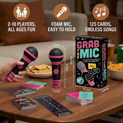 Karaoke Party Game with Microphone – Fun Family Game for Friends & Family