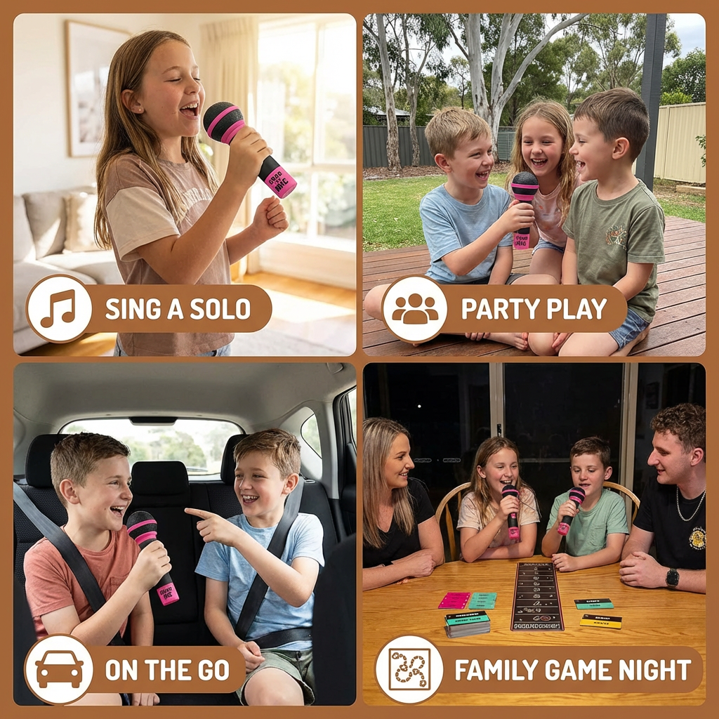 Karaoke Party Game with Microphone – Fun Family Game for Friends & Family