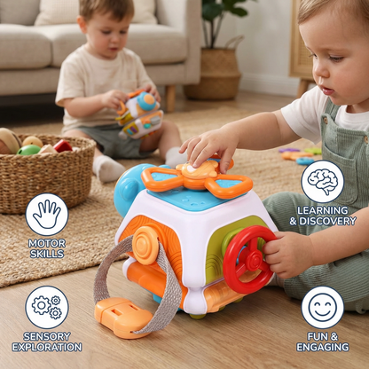 Montessori 22-in-1 Activity Cube for Toddlers – Motor Skills & Exploration Toy