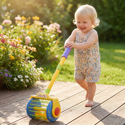 Baby Push Along Vacuum Roller Toy with Balls for Toddlers