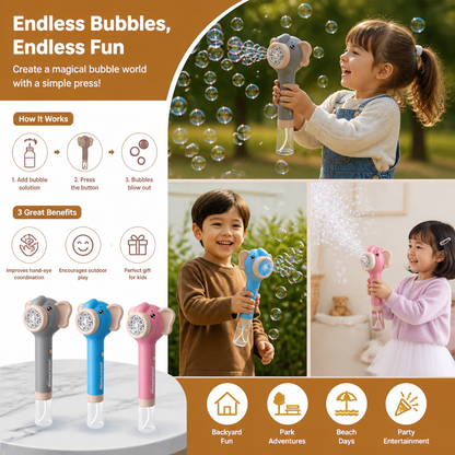 Elephant Bubble Stick Toy