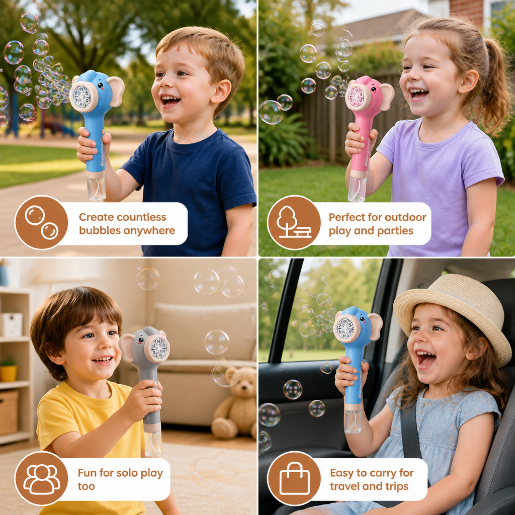 Elephant Bubble Stick Toy