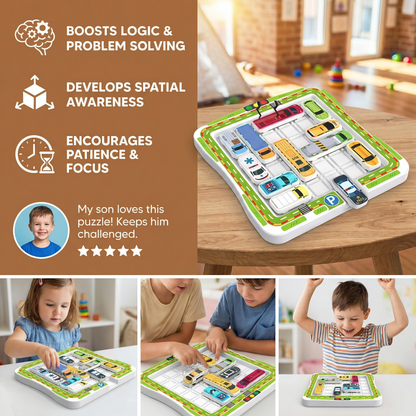 Logical Thinking – Car Parking Puzzle Toy for Kids