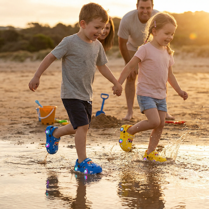 Light-Up Car Kids Slides – Non-Slip Bath & Beach Slippers