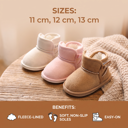 Fleece-Lined Baby Winter Boots with Soft, Non-Slip Soles