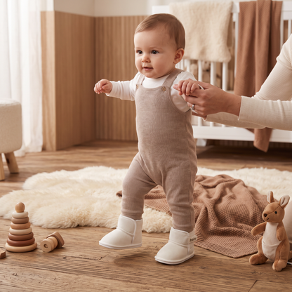 Fleece-Lined Baby Winter Boots with Soft, Non-Slip Soles