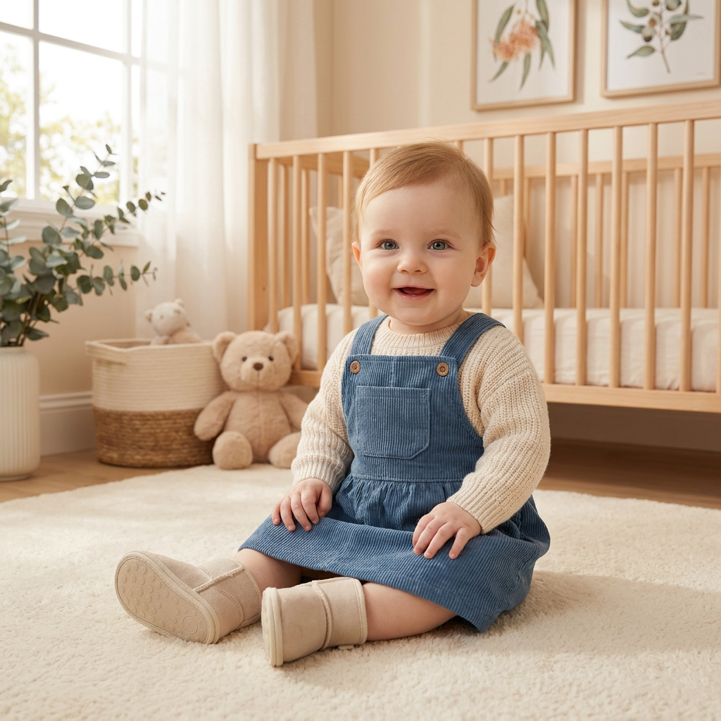 Fleece-Lined Baby Winter Boots with Soft, Non-Slip Soles