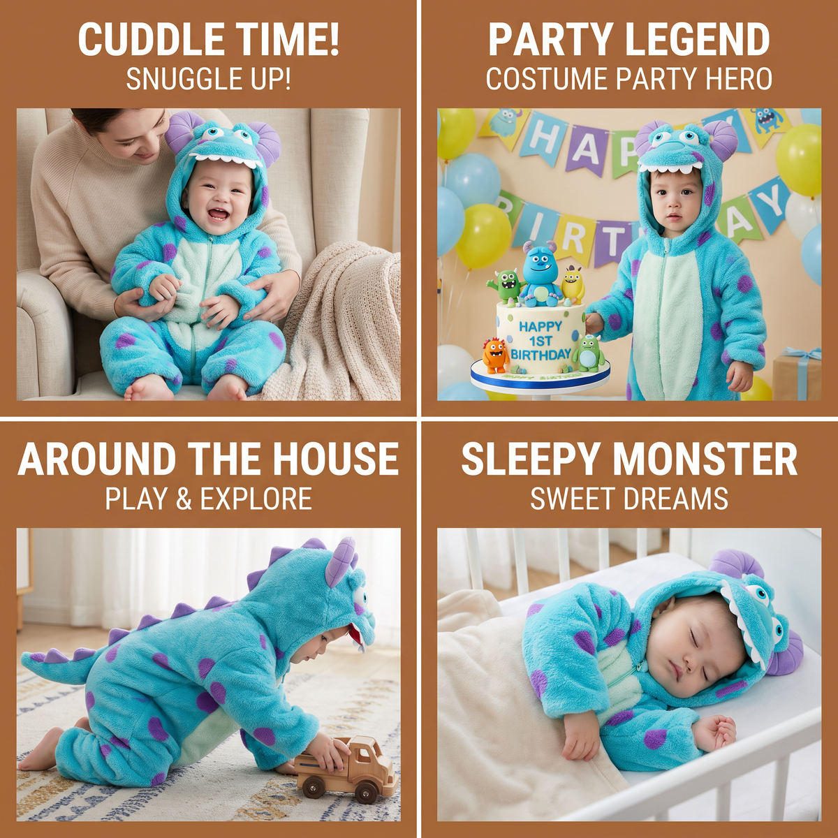 Cozy Fluffy Costume for Babies & Toddlers