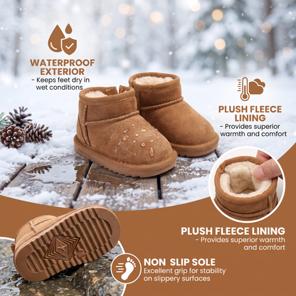 Cozy Waterproof Winter Boots with Non-Slip Soles
