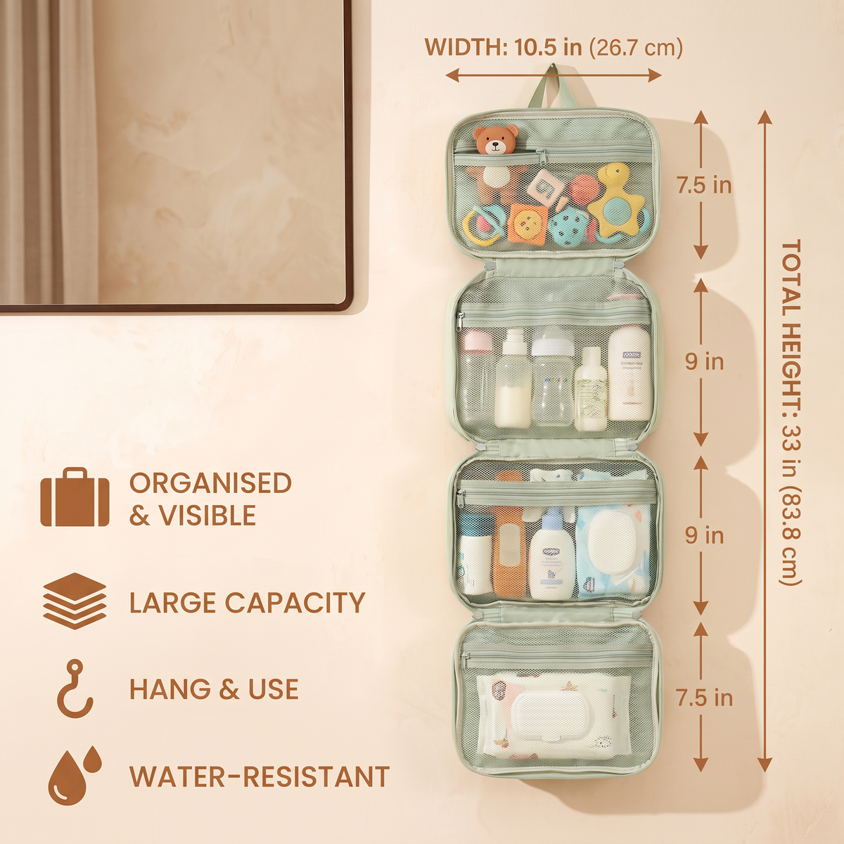 Family Travel Organizer Bag for Toys & Everyday Essentials