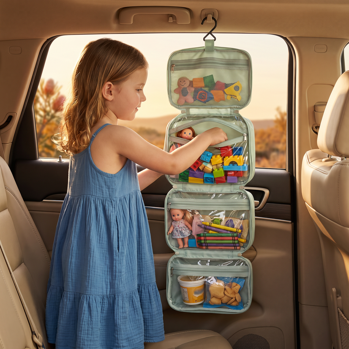 Family Travel Organizer Bag for Toys & Everyday Essentials