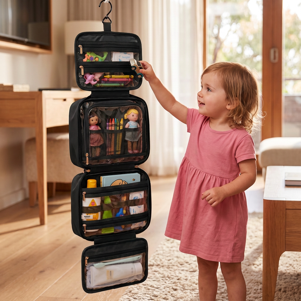 Family Travel Organizer Bag for Toys & Everyday Essentials