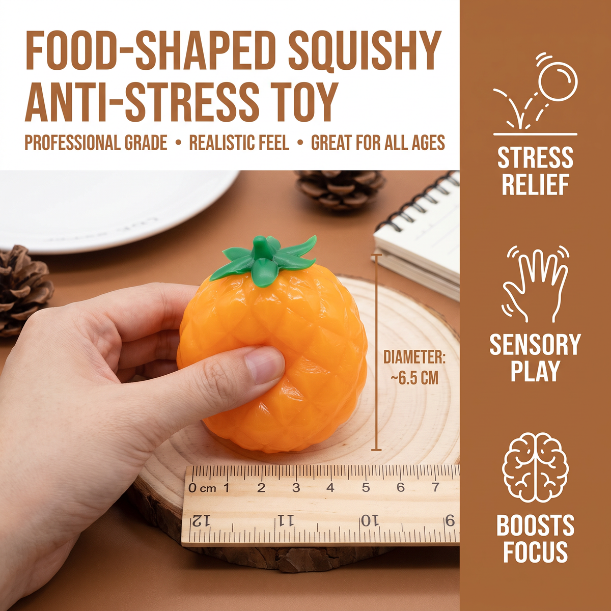 Food-Shaped Squishy Anti-Stress Toy