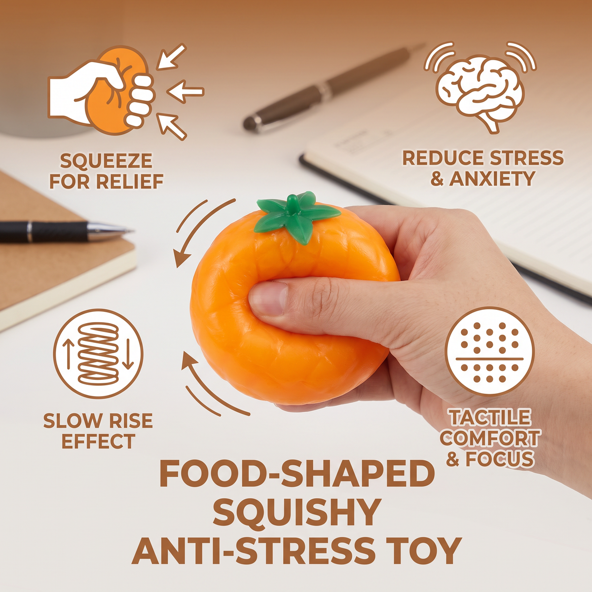 Food-Shaped Squishy Anti-Stress Toy