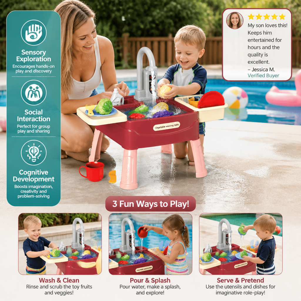 Water Wonder – Play Kitchen with Magical Water Tap