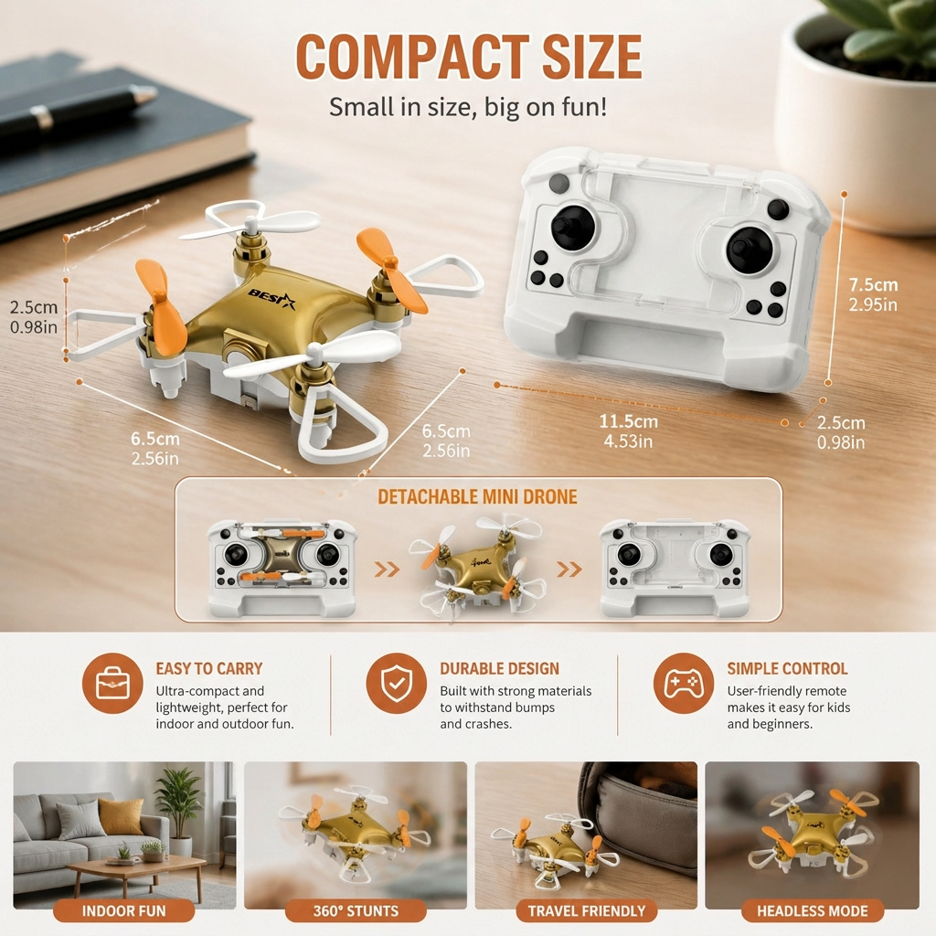 Mini Drone – RC Stunt Flyer for Kids