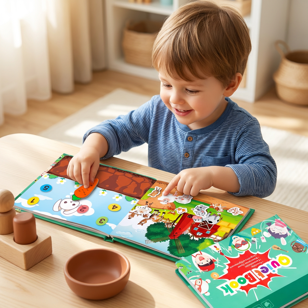 Montessori Reusable Sticker Book for Kids – Learning & Activity Busy Book