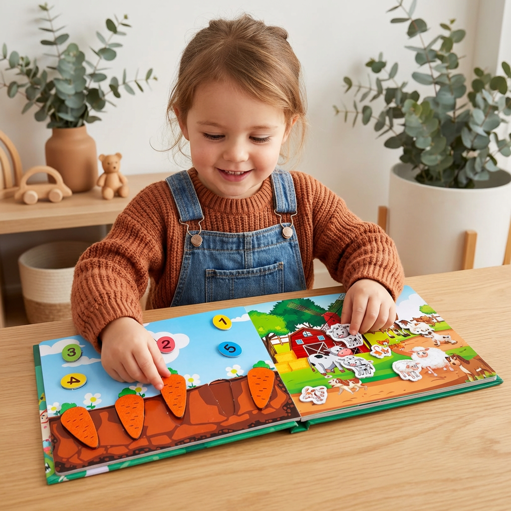 Montessori Reusable Sticker Book for Kids – Learning & Activity Busy Book