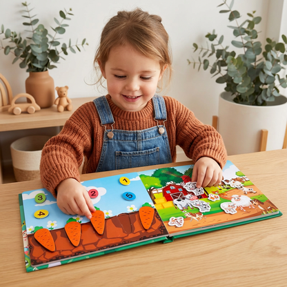 Montessori Reusable Sticker Book for Kids – Learning & Activity Busy Book