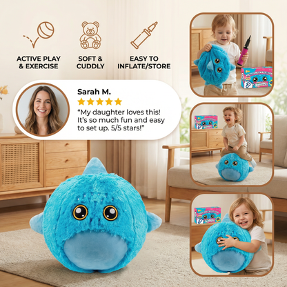 Inflatable Plush Hopping Animal for Kids – Bouncy Fun Toy