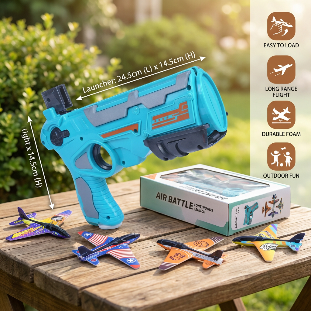 Kids Airplane Launcher – Outdoor Flying Toy Game