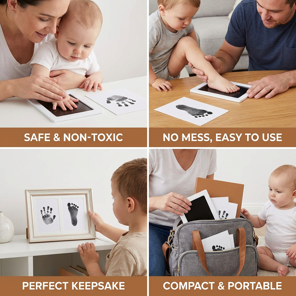 Baby Hand & Footprint Kit – Keepsake Set for Toddlers