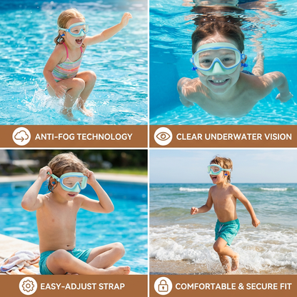 Practical Swimming Goggles for Kids – Anti-Fog, Secure Fit & Comfortable Wear