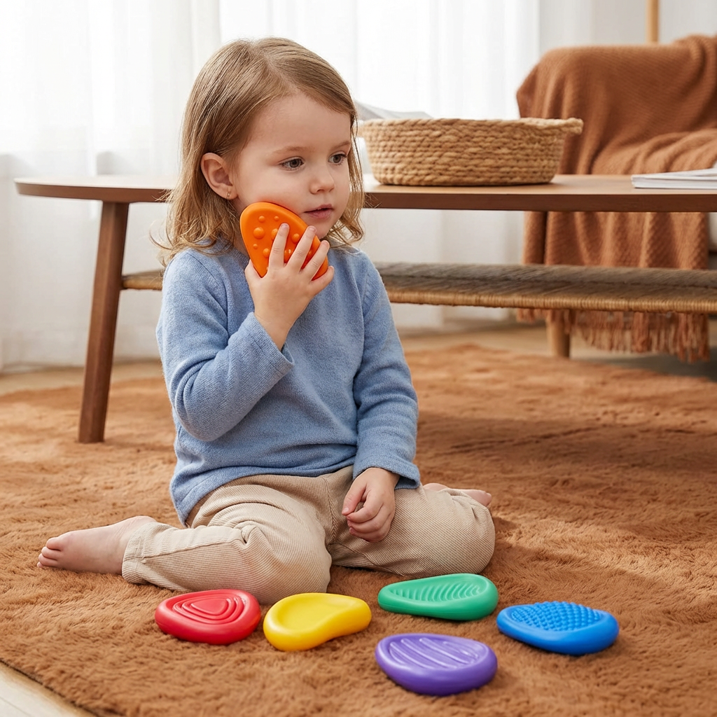 Sensory Stones for Kids – Textured Touch & Feel Learning Toy for Early Development