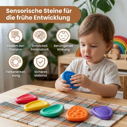Sensory Stones for Kids – Textured Touch & Feel Learning Toy for Early Development