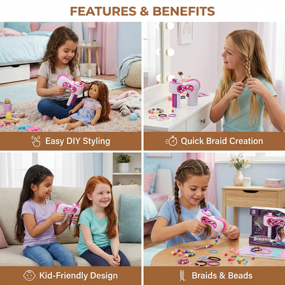 Automatic Hair Braiding Machine for Kids – Easy DIY Hair Styler Tool