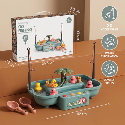 Interactive Fishing Game Toy for Kids – Water Play Set with Rods