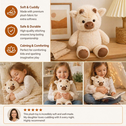 Running Calf Plush Toy – Soft Cartoon Stuffed Animal & Soothing Companion for Kids