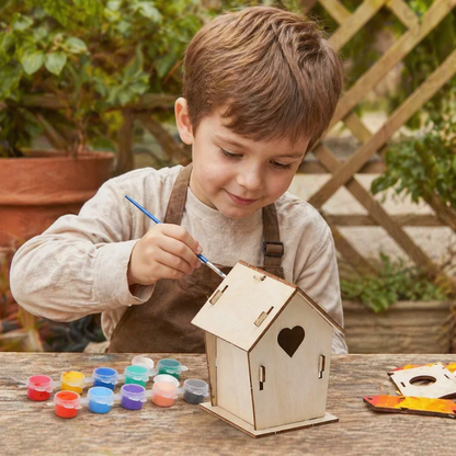 Colorful DIY Wooden Birdhouse Kit for Kids – Paint & Craft Set