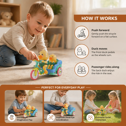 Electric Animal Tricycle – Interactive Ride-On Toy with Music & Light for Kids