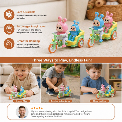 Electric Animal Tricycle – Interactive Ride-On Toy with Music & Light for Kids