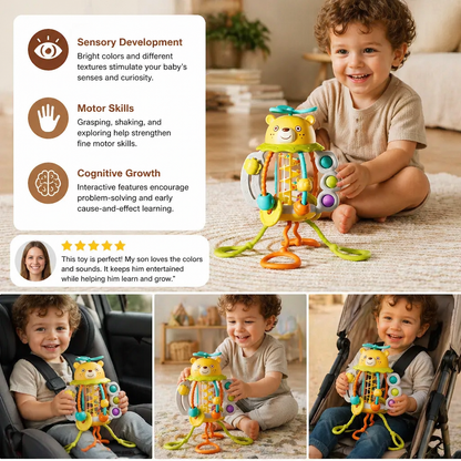 Pull-Along Baby Rattle – Cute Educational Toy for Early Development