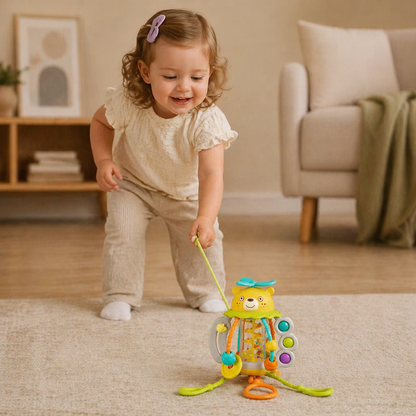 Pull-Along Baby Rattle – Cute Educational Toy for Early Development