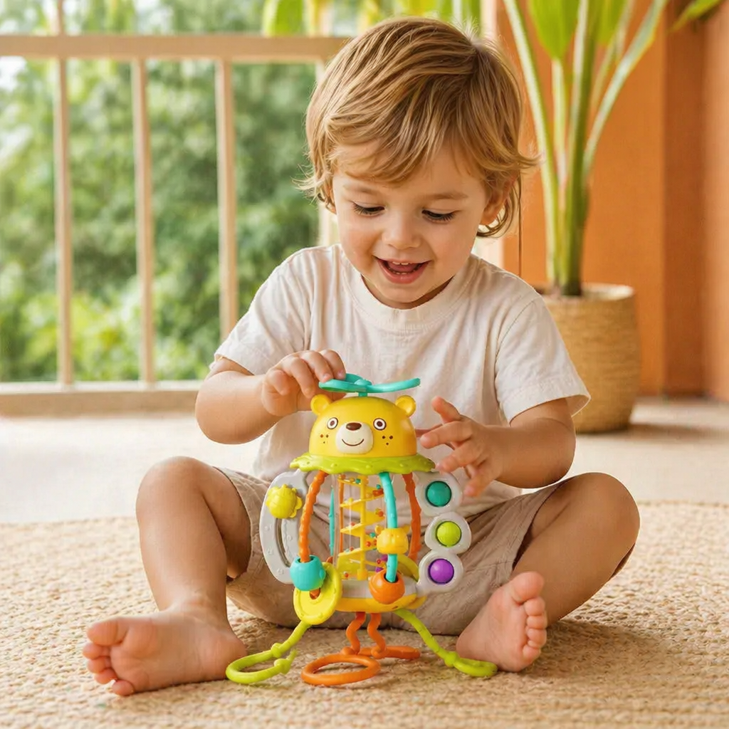 Pull-Along Baby Rattle – Cute Educational Toy for Early Development