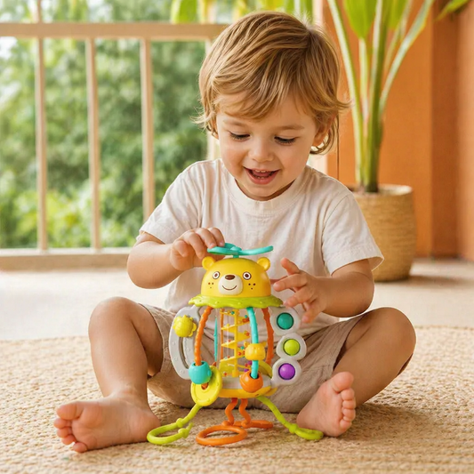 Pull-Along Baby Rattle – Cute Educational Toy for Early Development
